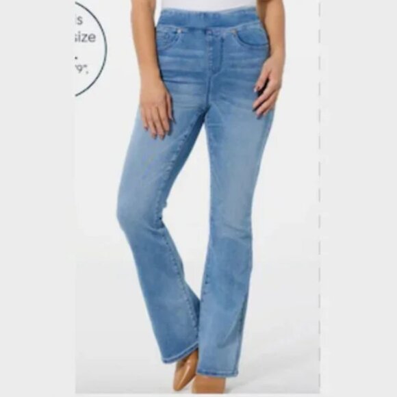 DR2 by Diane Gillman Pull On Flare Jeans 16 to 20W - Picture 1 of 10
